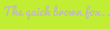 Image with Font Color C0BCB6 and Background Color C1EE32